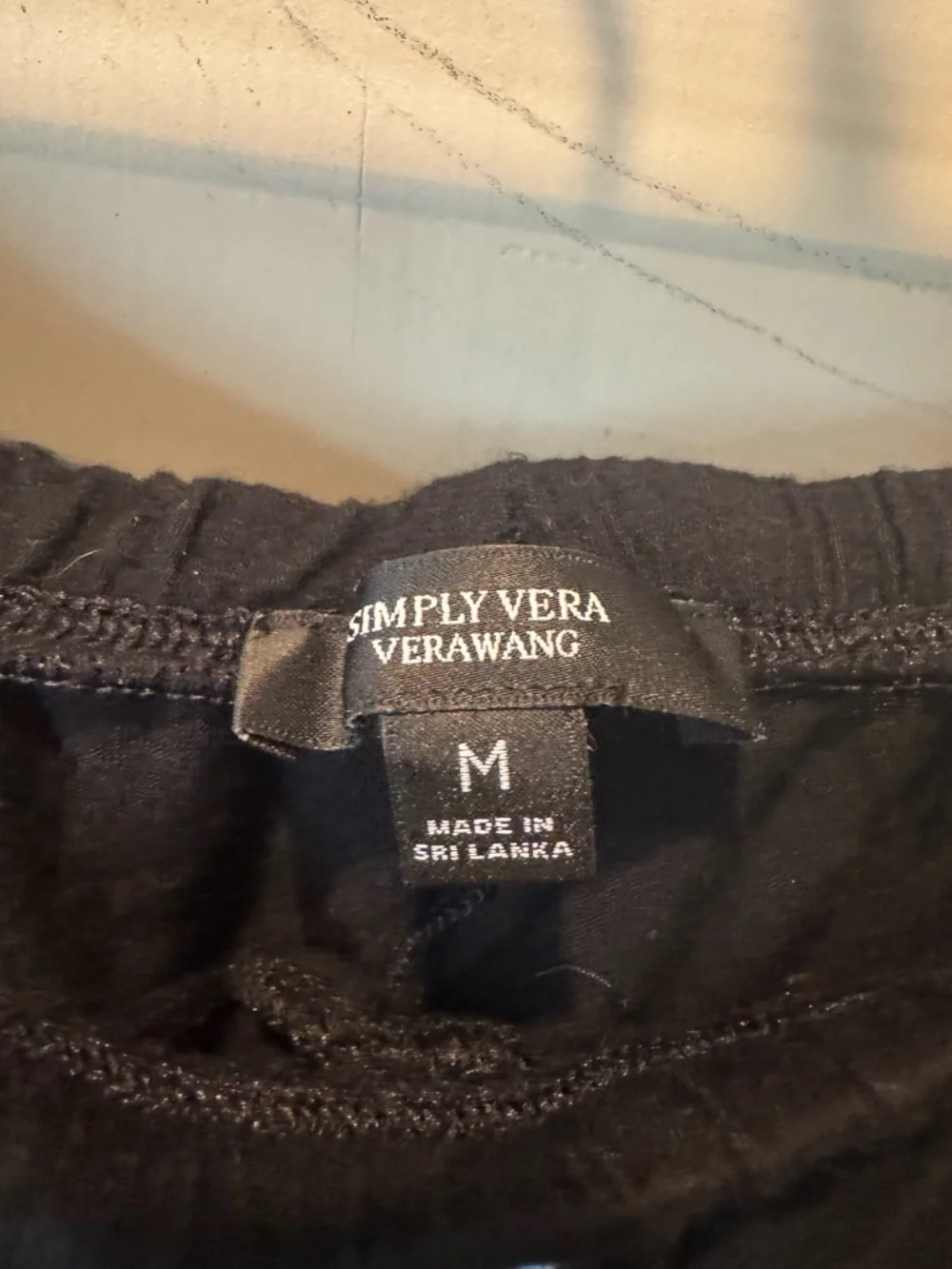Simply Vera Vera Wang Black Jogger Pants Buttery Soft Feel